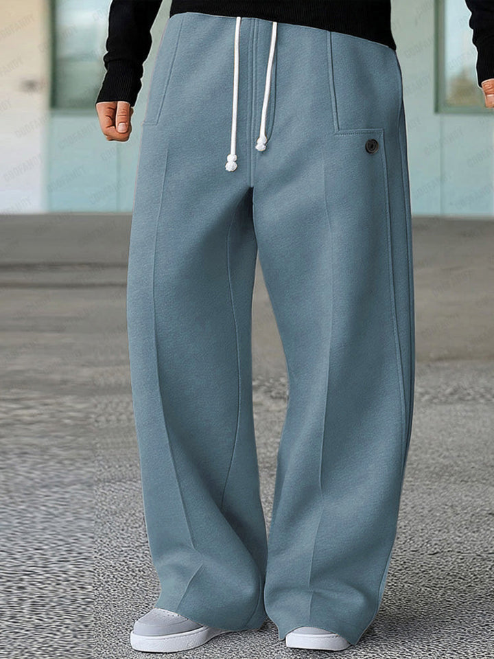 Karelis - Pantaloni Sport Confortabili Cu Croi Larg