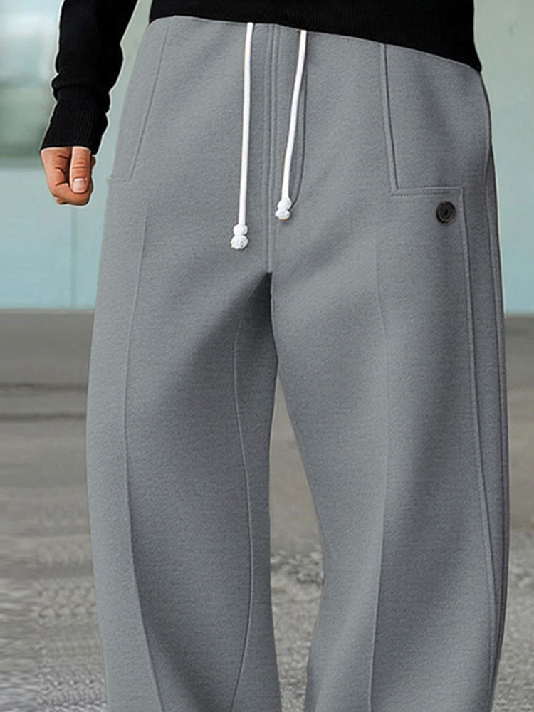 Karelis - Pantaloni Sport Confortabili Cu Croi Larg
