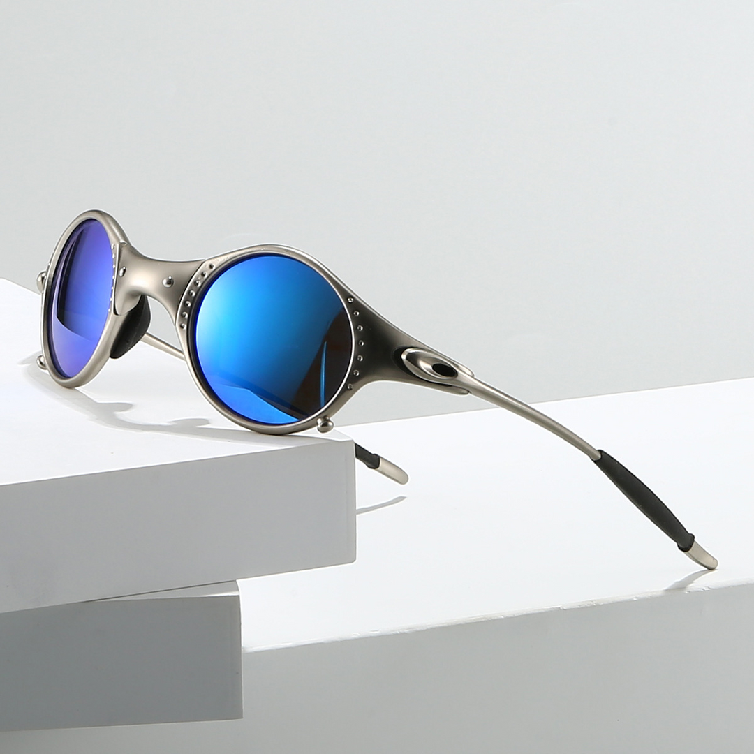 AeroShine - Ochelari De Soare Cu Oglindă Rotundă