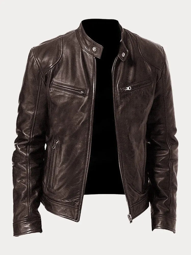 Chiron - Jacheta casual din Piele