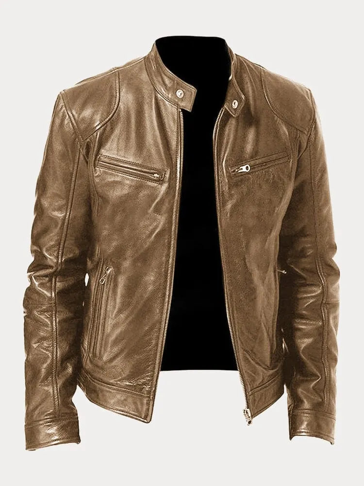 Chiron - Jacheta casual din Piele