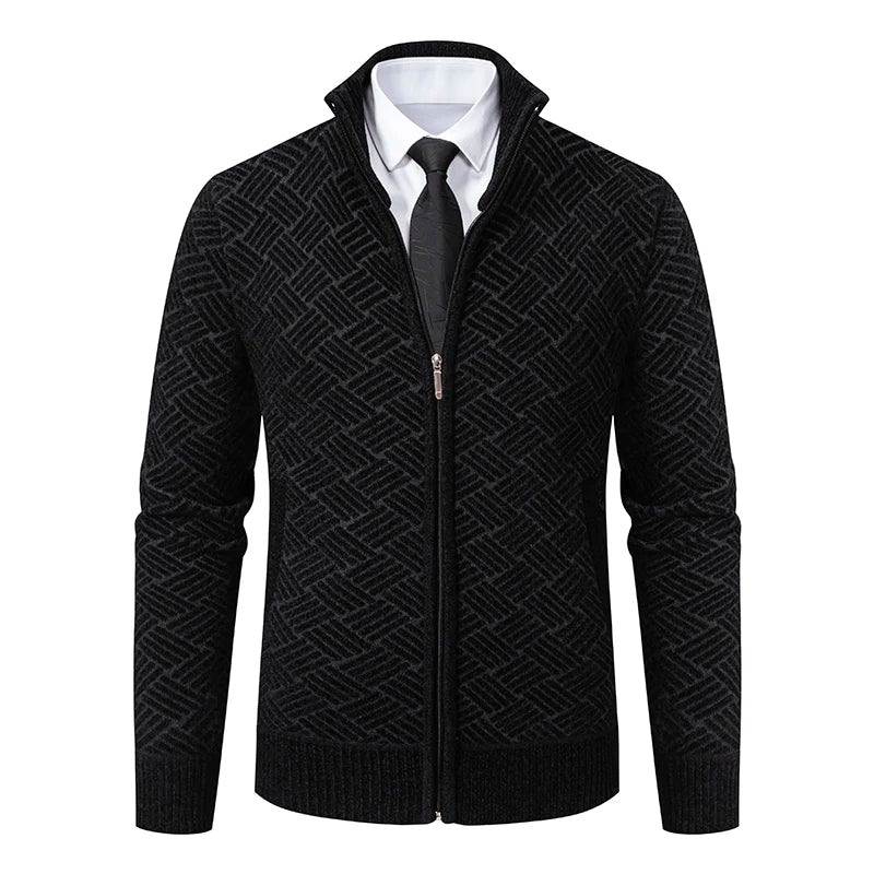 Guilherme - Cardigan Din Tricot Gros Cu Fermoar