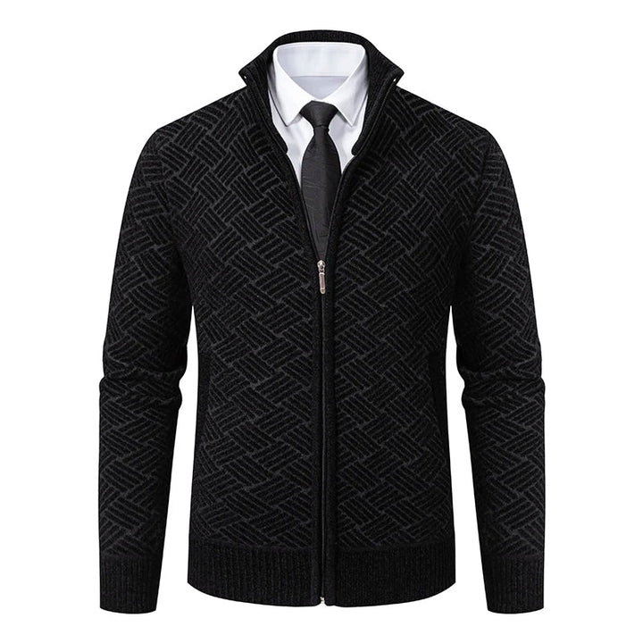 Guilherme - Cardigan Din Tricot Gros Cu Fermoar
