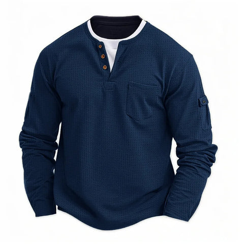 Tikhon - Cămașă Elegantă Cu Mâneci Lungi Si Buzunare