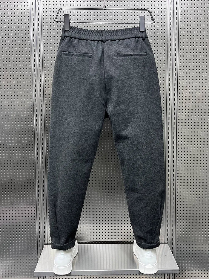 Mathieu - Pantaloni Eleganți cu Model Marmorat