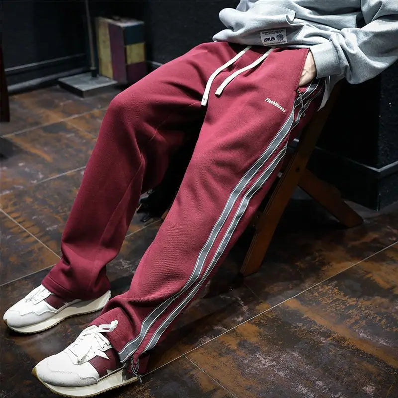 Krause - Pantaloni Largi Cu Dungi Laterale