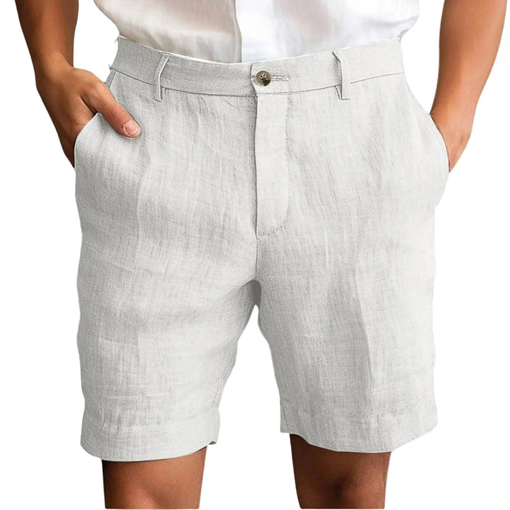 Fotis - Pantaloni Scurți Eleganți Din in