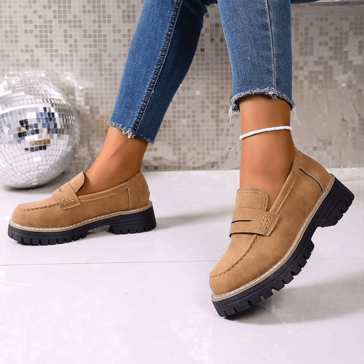 Jasha – Mocasin Cu Vârf Rotund Și Talpă Antiderapantă