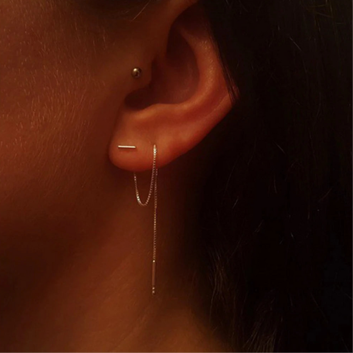 Jolana - Cercei cu lanț în Formă de T