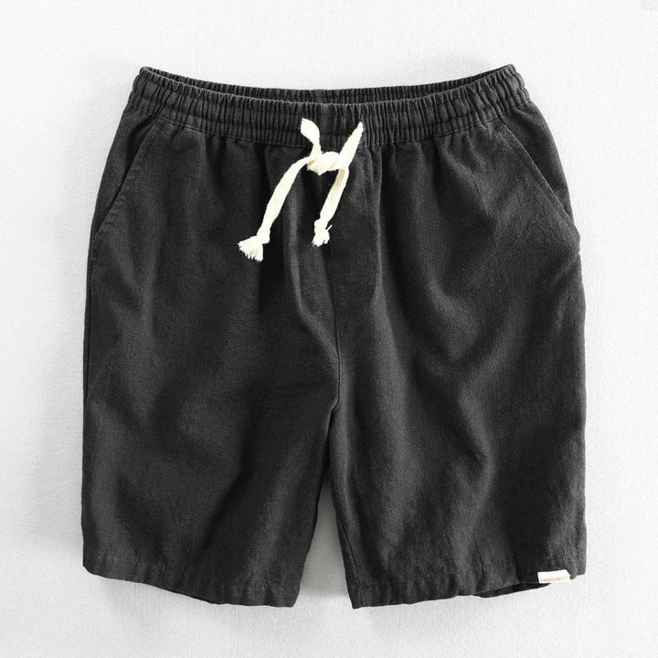 Leo - Pantaloni Scurți Casual Din In
