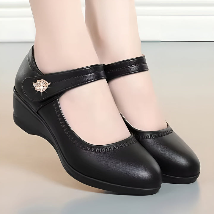 Brenka - Pantofi Eleganți Din Piele Cu Curea