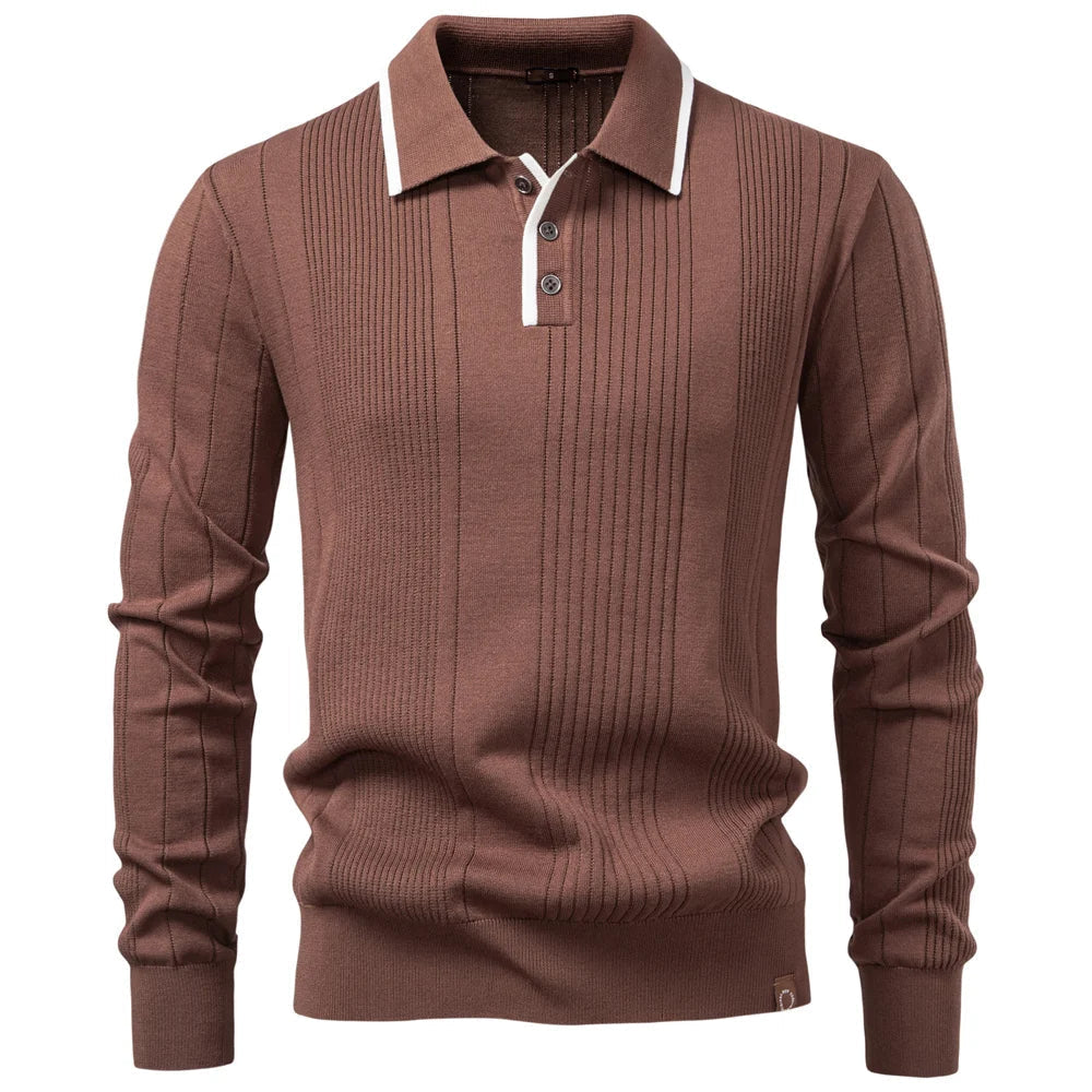 Borcho - Tricou Polo De Iarnă Cu Mâneci Lungi