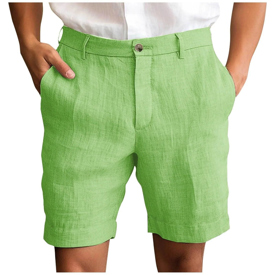 Fotis - Pantaloni Scurți Eleganți Din in