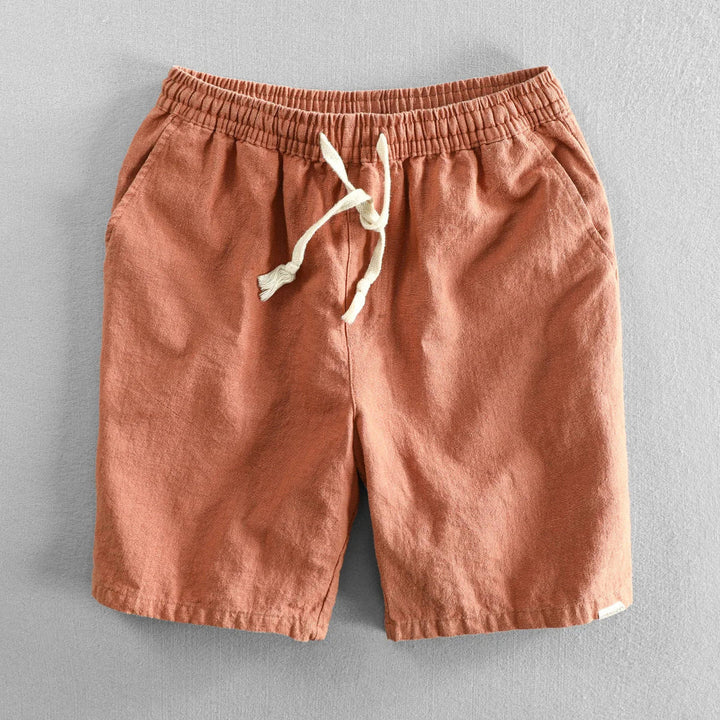 Leo - Pantaloni Scurți Casual Din In