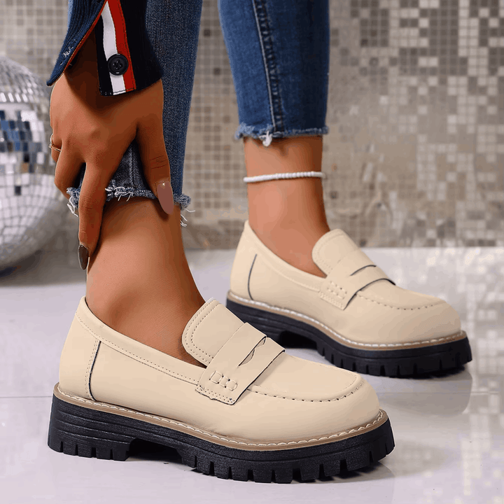 Jasha – Mocasin Cu Vârf Rotund Și Talpă Antiderapantă