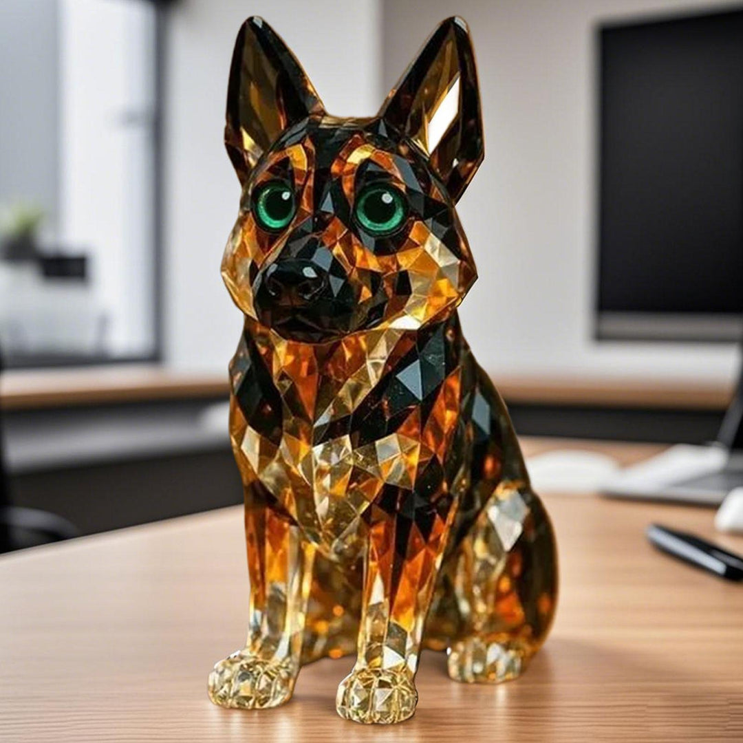 EternalPaws - Figurină cu Ciobănesc German Cristal
