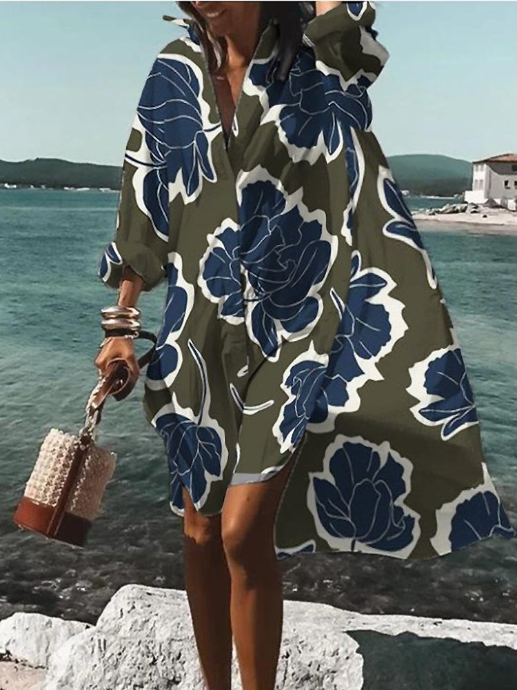 Calogera - Rochie Cămașă Elegantă Cu Croială Lejeră