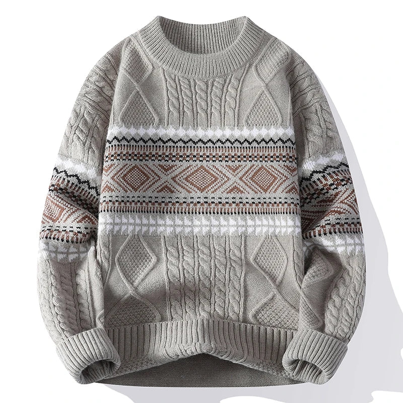 Isidoro - Pulover Confortabil Din Tricot Nordic