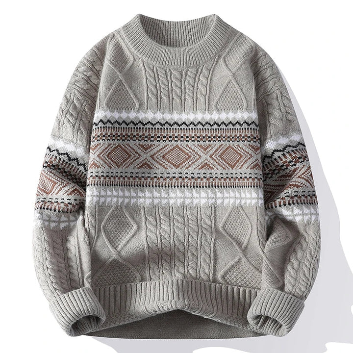 Isidoro - Pulover Confortabil Din Tricot Nordic