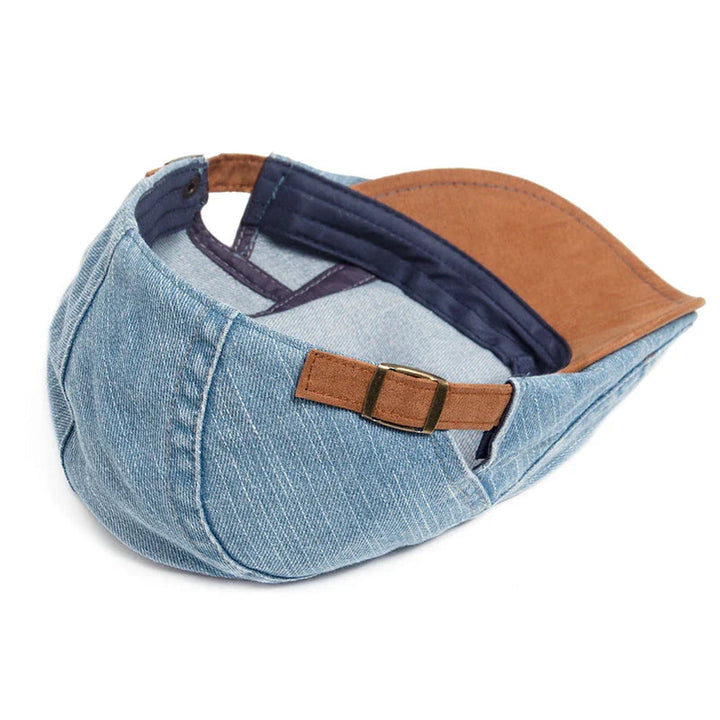 Mullins - Șapcă Plată din Denim | 1+1 Gratis