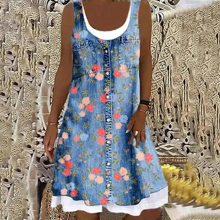 Natasza - Rochie Din Denim Moale și Elegantă