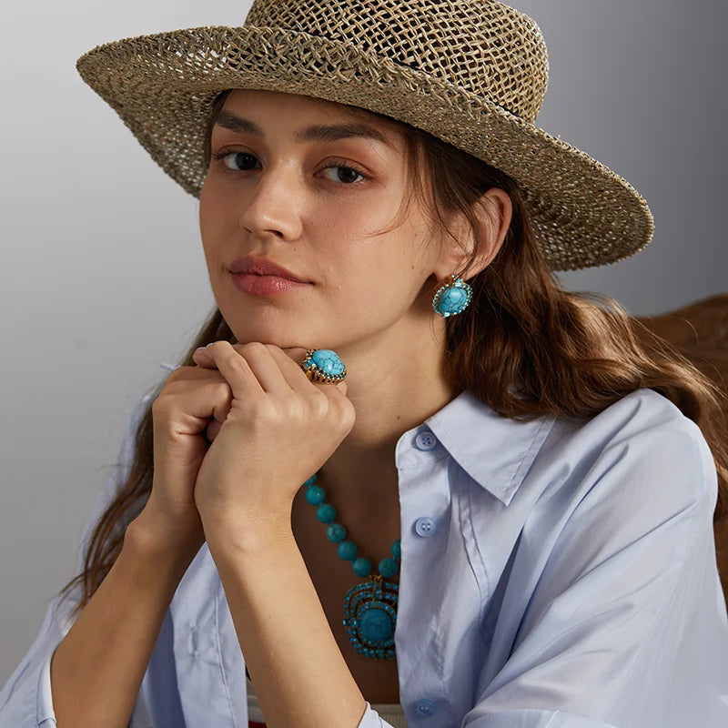 Maliya - Set de Pietre Prețioase Turcoaz