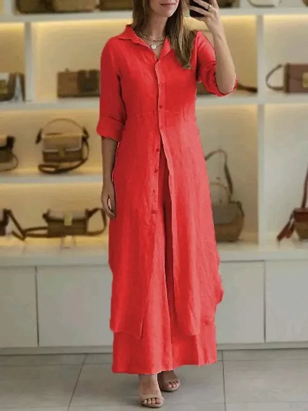Annick - Linen Două Piese Setează