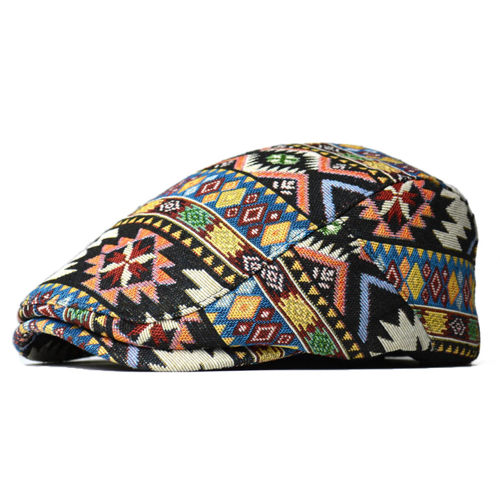TribalMuse - Beretă Colorată Cu Proiectare Geometric