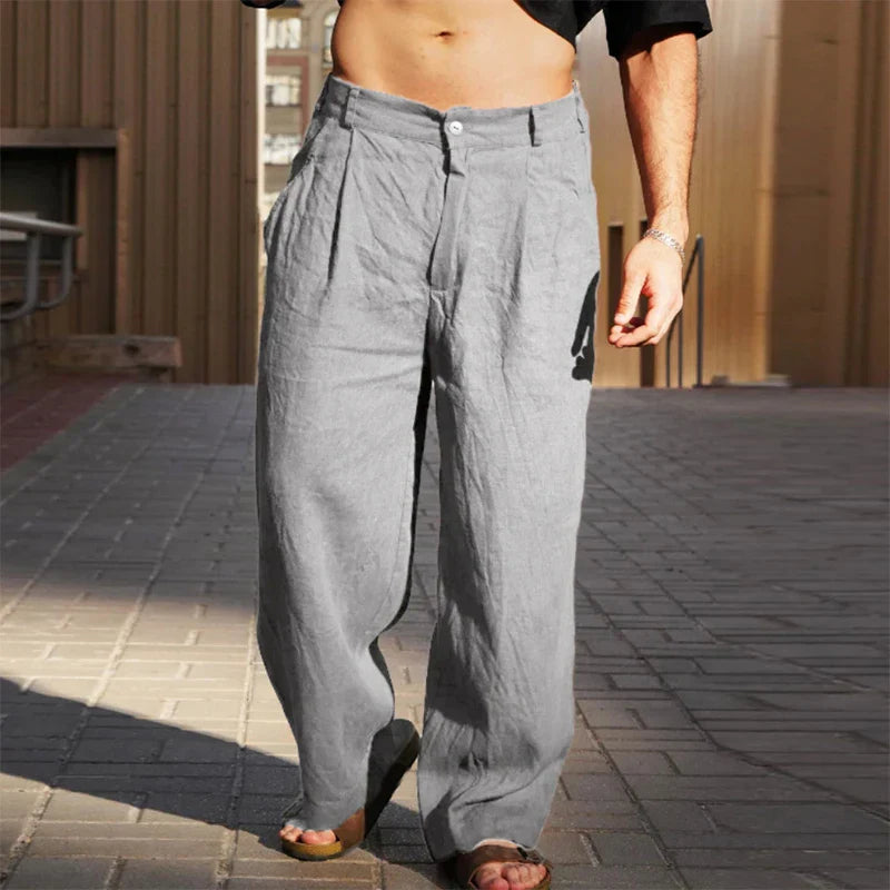 Liping - Pantaloni Largi In Lino