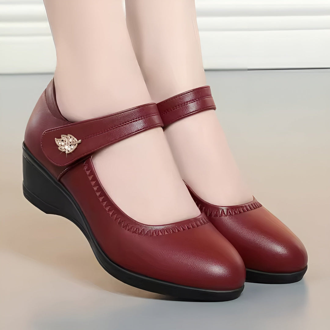 Brenka - Pantofi Eleganți Din Piele Cu Curea