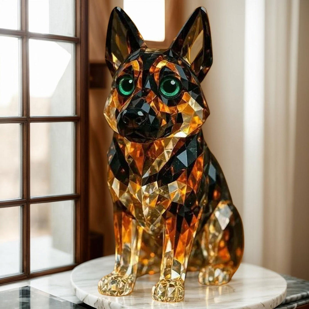 EternalPaws - Figurină cu Ciobănesc German Cristal