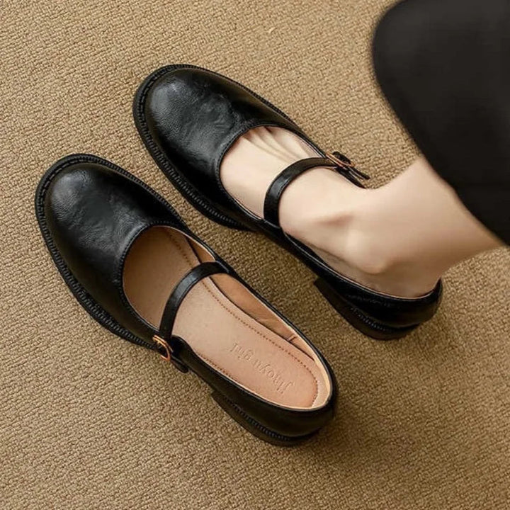 Donia – Pantofi Confortabili Din Piele Cu Baretă