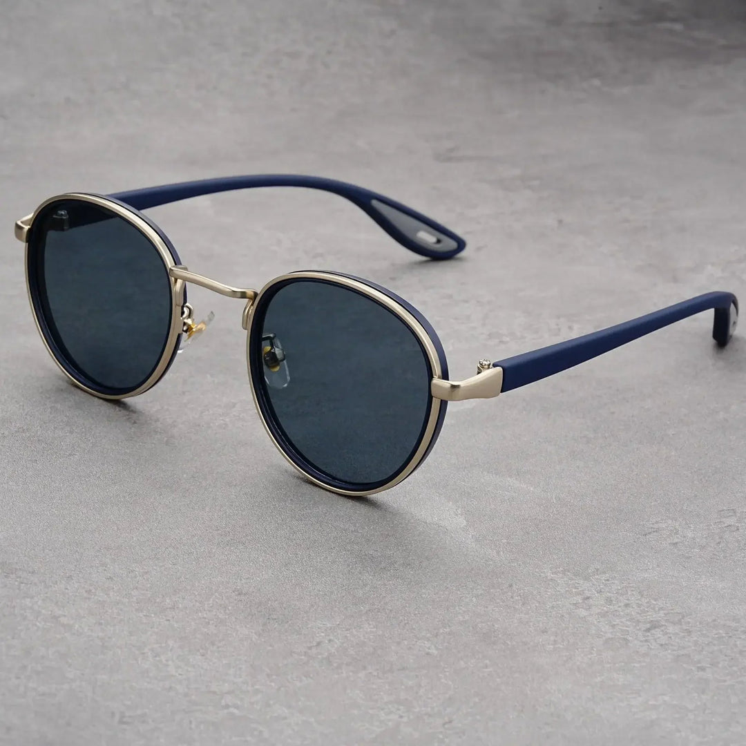 NoirGlow - Ochelari de Soare Circulari Luxe Eclipse