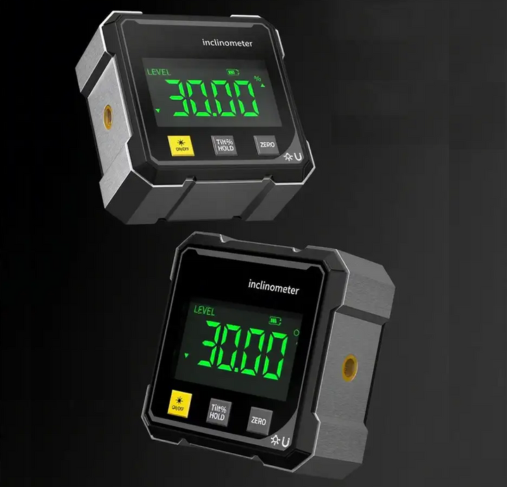 AngleMaster - Inclinometru Digital Magnetic cu Laser Din Mătase