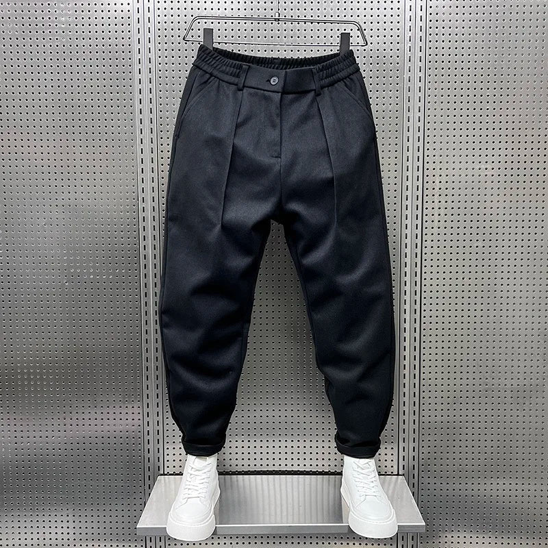 Mathieu - Pantaloni Eleganți cu Model Marmorat