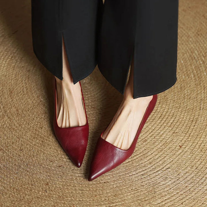 Samra – Pantofi cu Toc Din Piele Naturală
