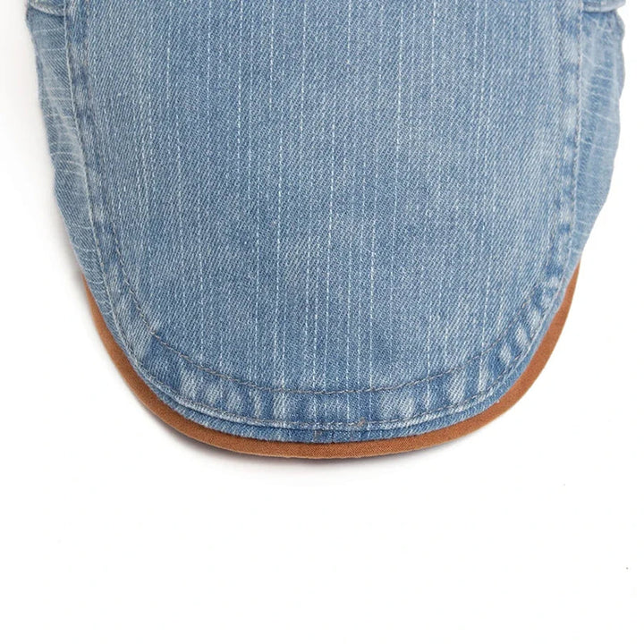 Mullins - Șapcă Plată din Denim | 1+1 Gratis