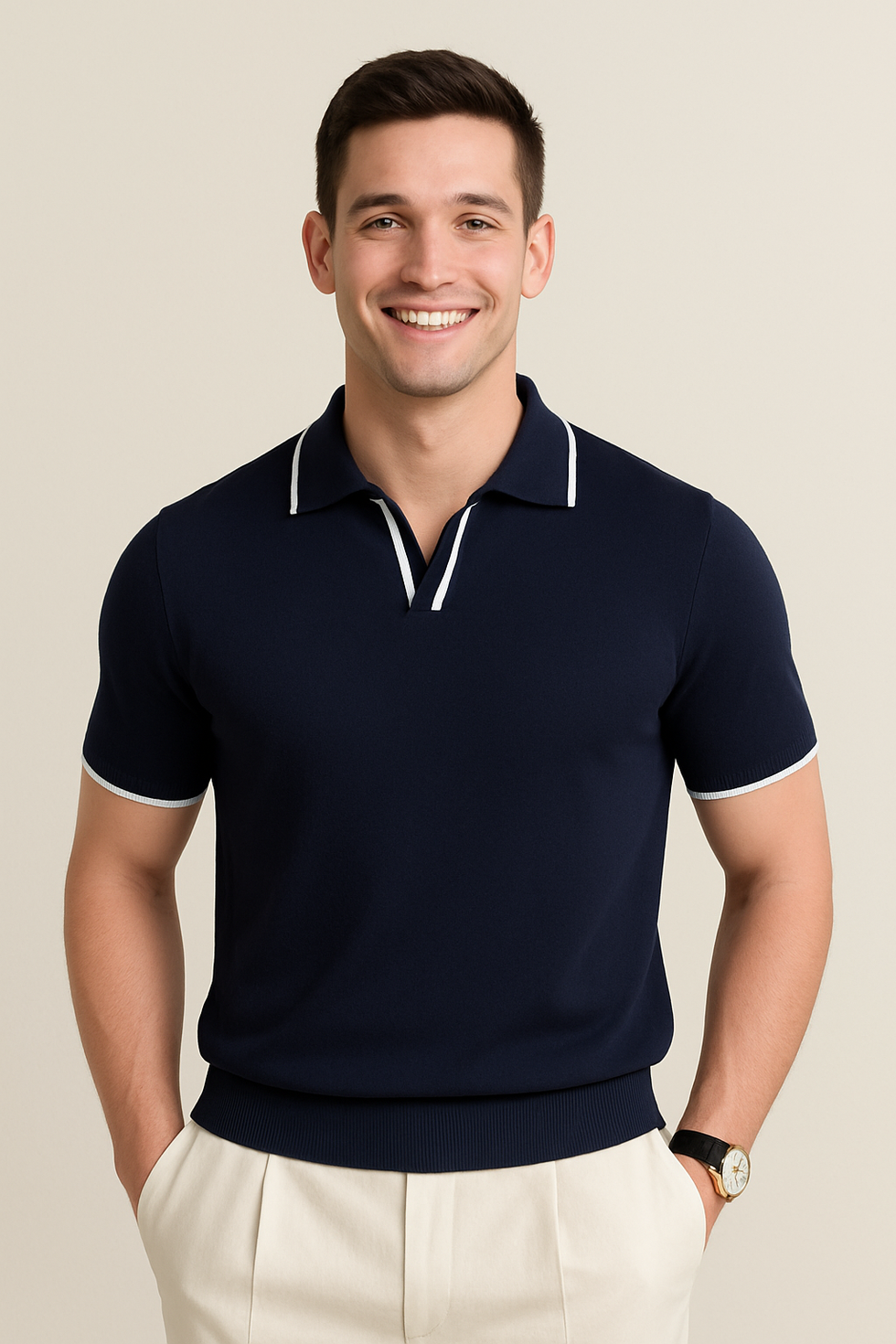 Gorazd - Tricou Polo Din Tricotaj Respirabil