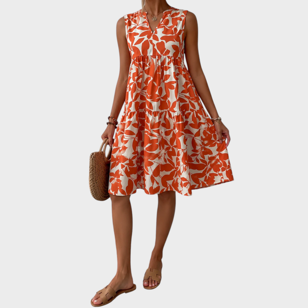 Soomin - Rochie Casual De Vară Cu Imprimeu Floral