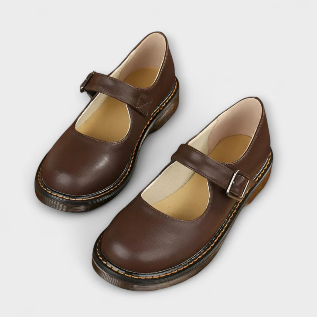 Yolanda - Pantofi Eleganți Din Piele Cu Baretă