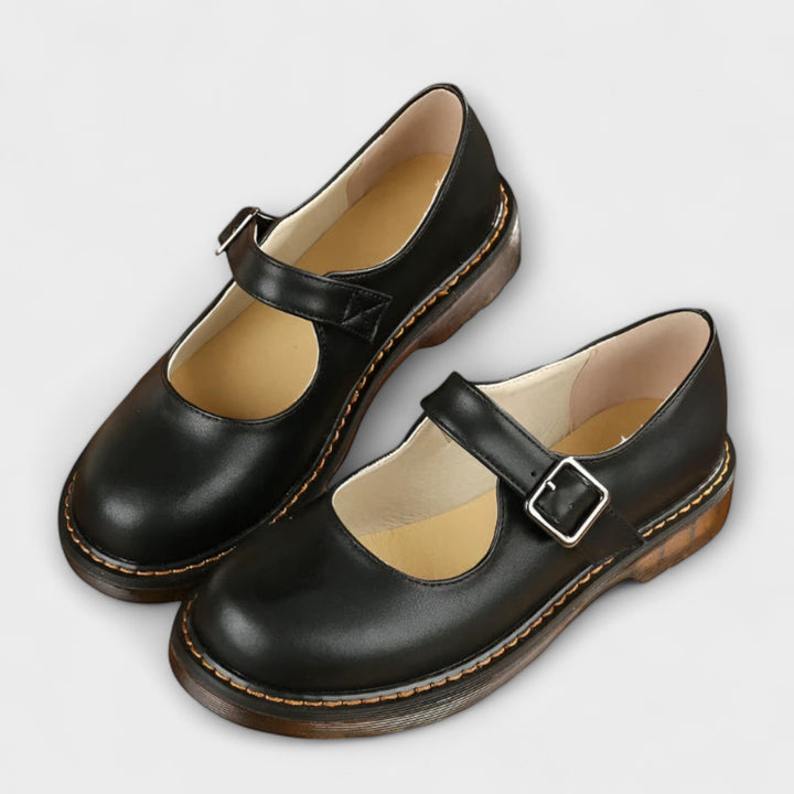 Yolanda - Pantofi Eleganți Din Piele Cu Baretă