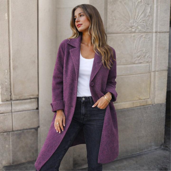 Annita - Palton Elegant Cu Nasturi
