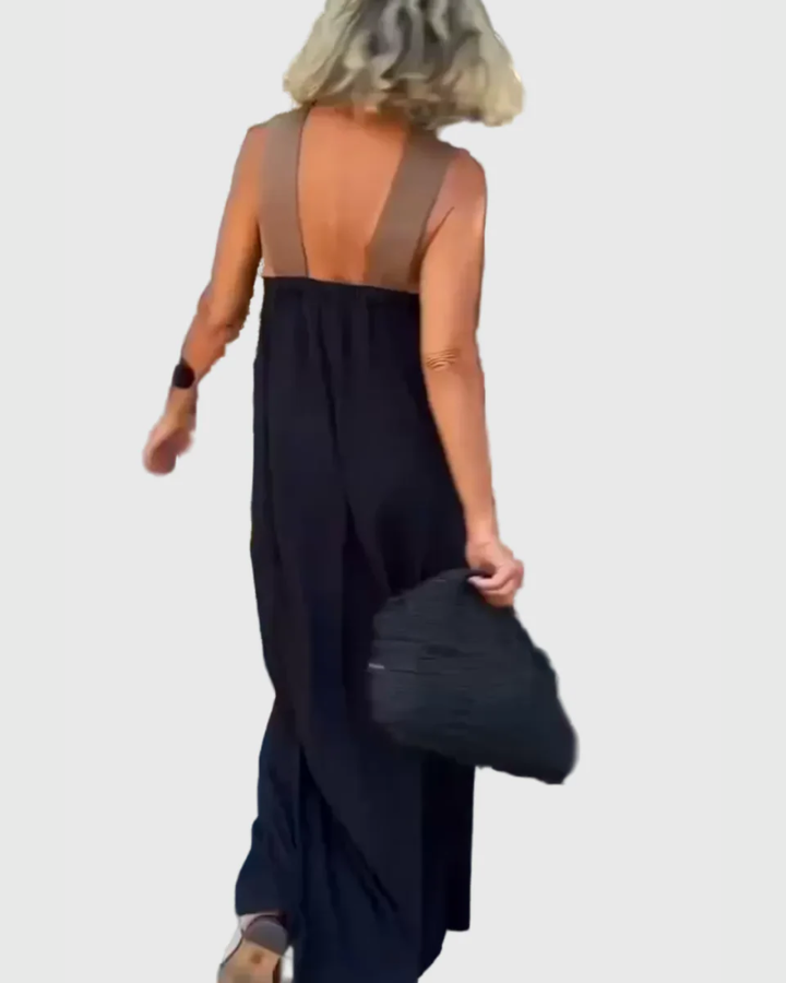 Frederikke - Rochie Maxi Elegantă Cu Decolteu Incrucișat
