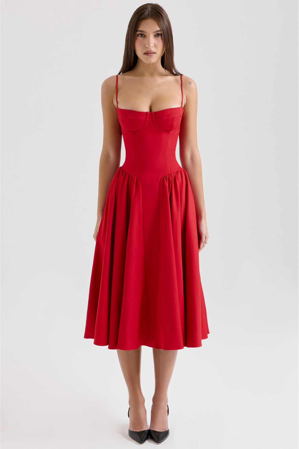 Maissa - Rochie midi Elegantă Fără Mâneci