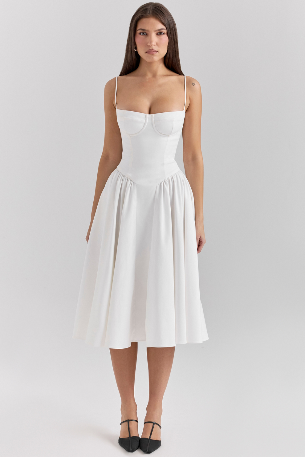 Maissa - Rochie midi Elegantă Fără Mâneci