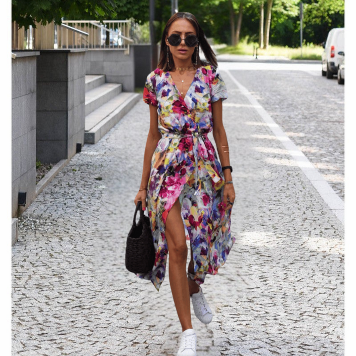 Theresita - Rochie De Vară Cu Flori