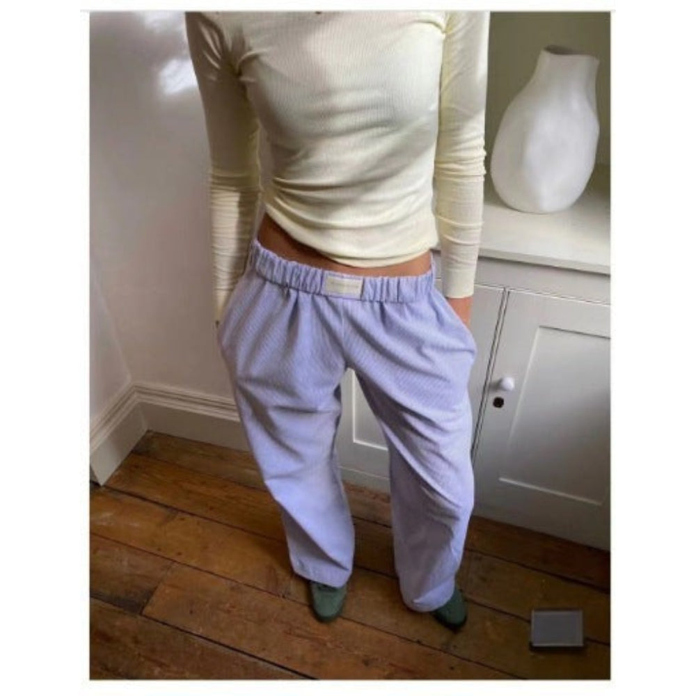 Evgenia - Pantaloni Largi De Relaxare Cu Talie Elastică