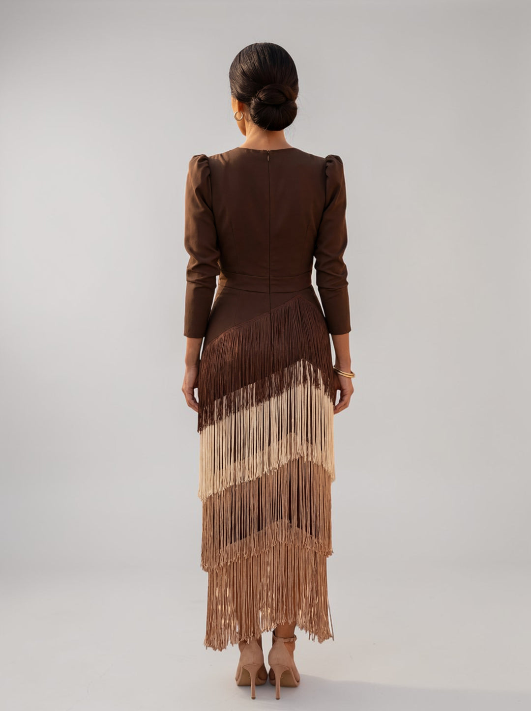 Rylanya - Rochie Elegantă Cu Franjuri