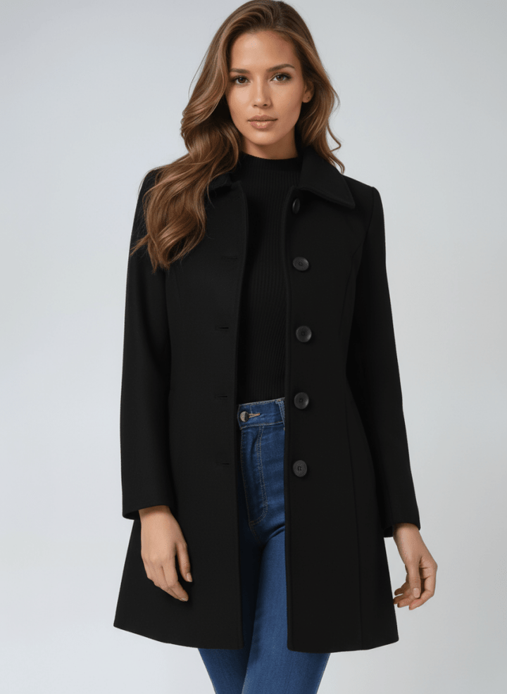 Stefenia - Palton De Iarnă Cu Nasturi