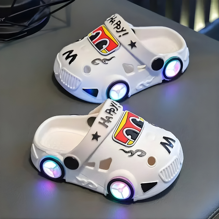 KidVroom - Papuci LED Pentru Copii cu Roți și Curea Luminoase